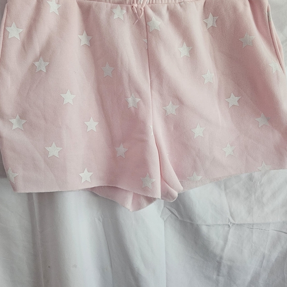& Other Stories Pink Star Patterned Shorts - Picture 1 of 2